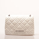 Borsa a Spalla e a Tracolla LOVE MOSCHINO linea Quilted Trapuntata Bianca