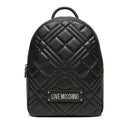 Zaino Donna LOVE MOSCHINO linea Quilted Trapuntato Nero e Nikel