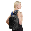 Zaino Donna LOVE MOSCHINO linea Quilted Trapuntato Nero e Nikel