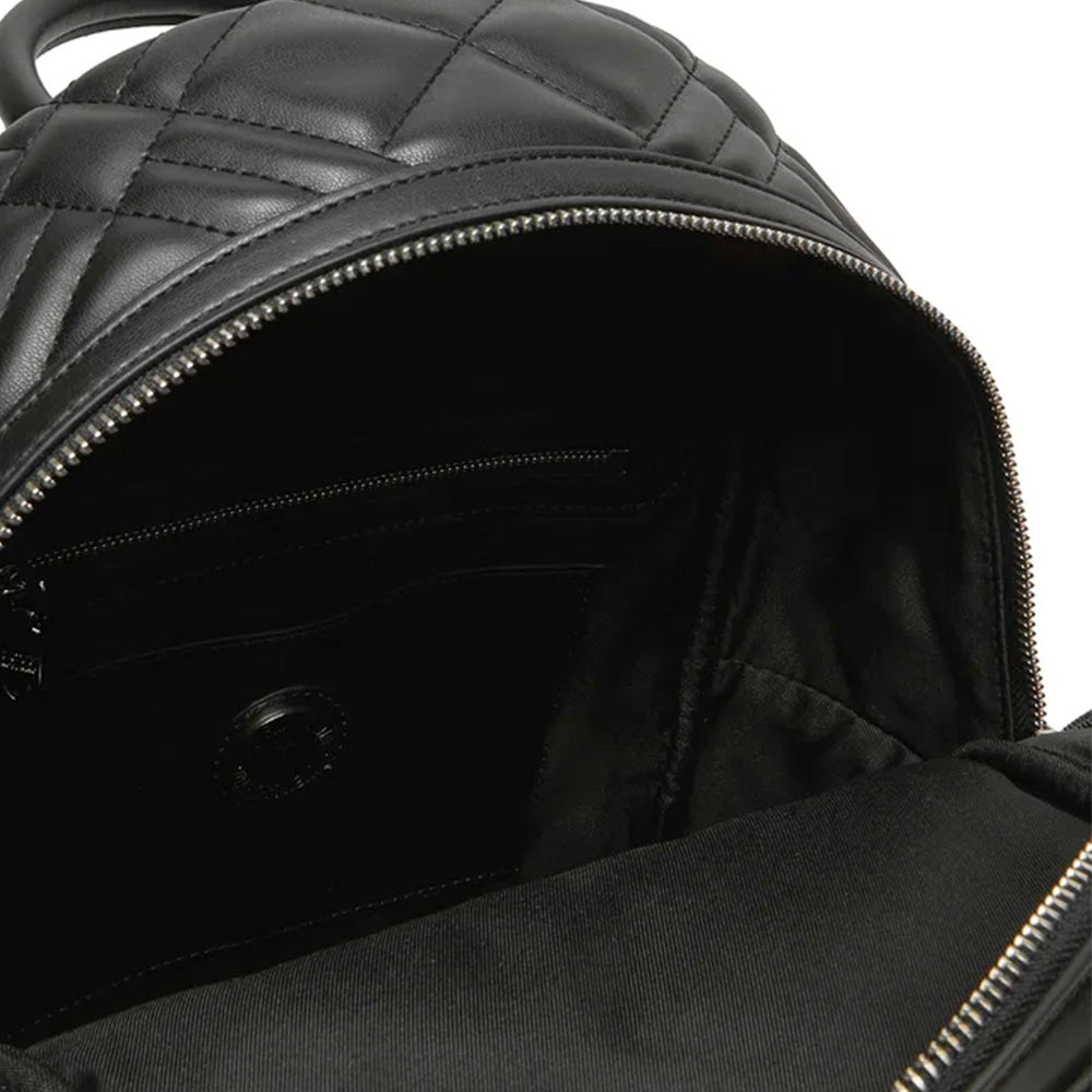 Zaino Donna LOVE MOSCHINO linea Quilted Trapuntato Nero e Nikel