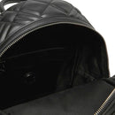 Zaino Donna LOVE MOSCHINO linea Quilted Trapuntato Nero e Nikel