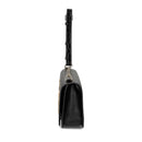 Borsa a Spalla LOVE MOSCHINO linea Love Nera con Inserti stampa Cocco