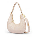 LOVE MOSCHINO Geometrische Quilted Linie
Hobo Bag in Elfenbein