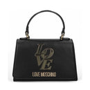 LOVE MOSCHINO Love Linie
Schwarz Handtasche mit Kokosnuss-Print-Einsätzen