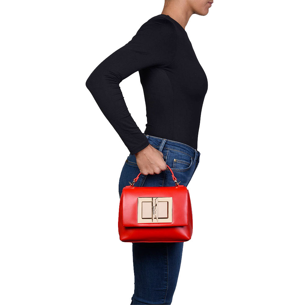 Borsa Donna a Mano LOVE MOSCHINO linea Clothespin Rosso