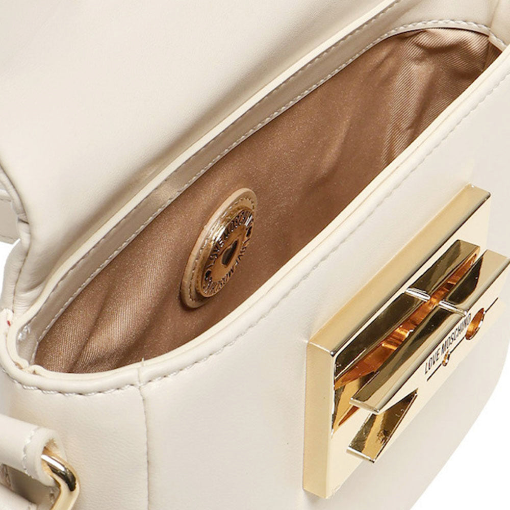Borsa Donna a Tracolla LOVE MOSCHINO linea Clothespin Avorio