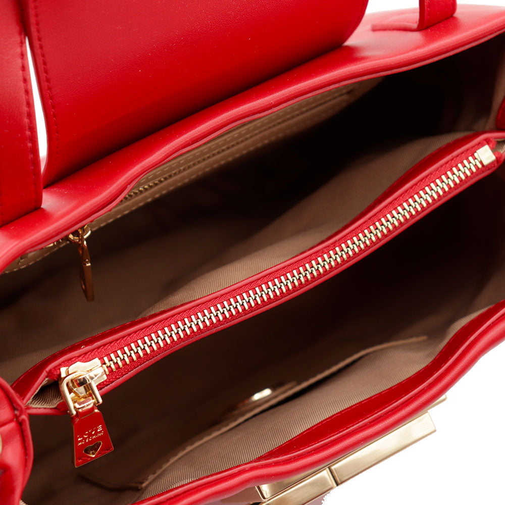 Borsa Donna a Mano con Tracolla LOVE MOSCHINO linea Clothespin Rossa