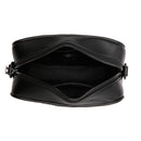 Damen-Umhängetasche LOVE MOSCHINO, gesteppte Linie, schwarze Farbe mit Gunmetal-Logo JC4167