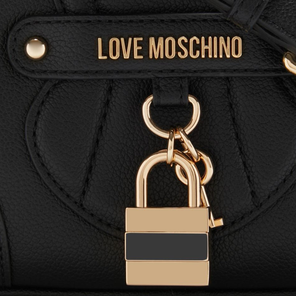 LOVE MOSCHINO PADLOCK LINIE
Schwarze Damen Umhängetasche 