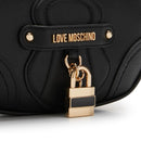 Hobo Bag Small LOVE MOSCHINO linea Padlock colore Nero