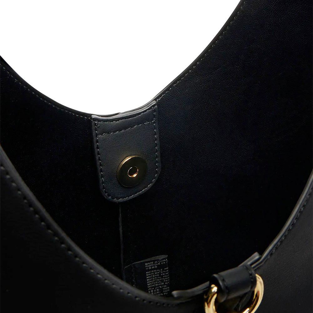 Hobo Bag Donna LOVE MOSCHINO Nera con Charm Logato