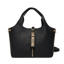 Borsa Donna a Mano LOVE MOSCHINO Nera con Charm Logato