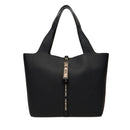 Shopping Bag Donna LOVE MOSCHINO Nera con Charm Logato