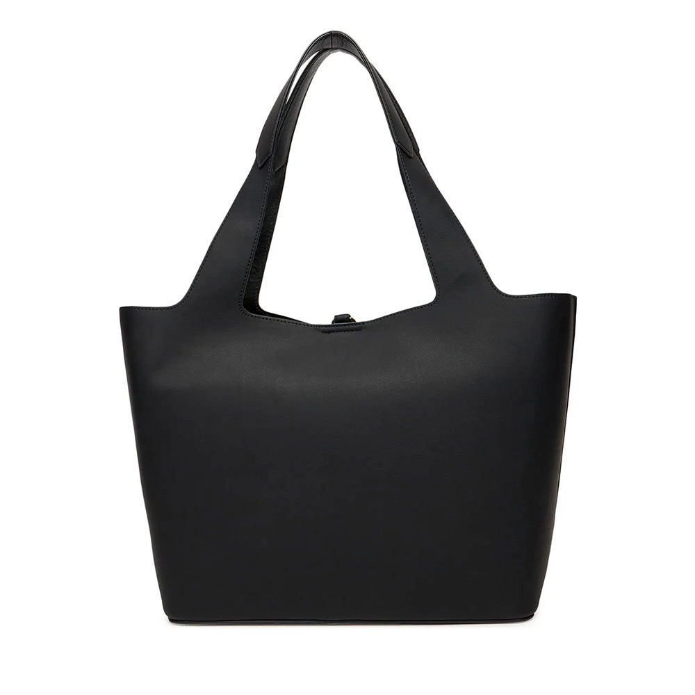 Shopping Bag Donna LOVE MOSCHINO Nera con Charm Logato