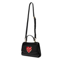 Borsa Donna a Mano LOVE MOSCHINO Nera con Cuore Logato