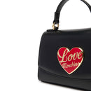 Borsa Donna a Mano LOVE MOSCHINO Nera con Cuore Logato
