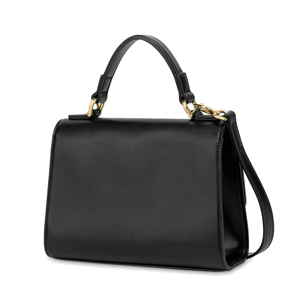 Borsa Donna a Mano LOVE MOSCHINO Nera con Cuore Logato