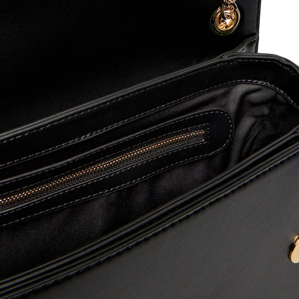 Borsa a Spalla e a Tracolla LOVE MOSCHINO Nera con Cuore Rosso con Logo