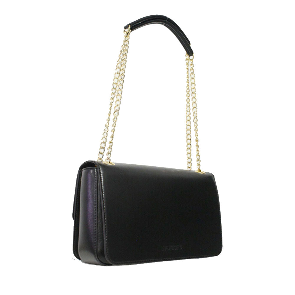 Borsa a Spalla e a Tracolla LOVE MOSCHINO Nera con Cuore Nero con Logo