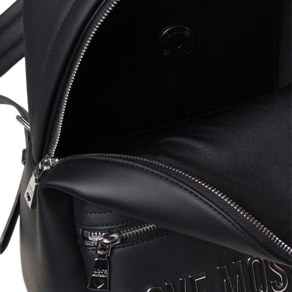 Zaino Donna LOVE MOSCHINO linea Bold Bag colore Nero Nickel