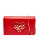 Clutch Donna con Tracolla LOVE MOSCHINO linea Smart Daily Bag Rosso con Cuore Logato
