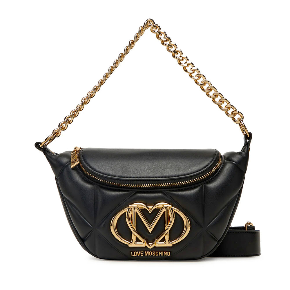 Borsa Donna a Spalla e Tracolla LOVE MOSCHINO linea Embossed Trapuntata Nera