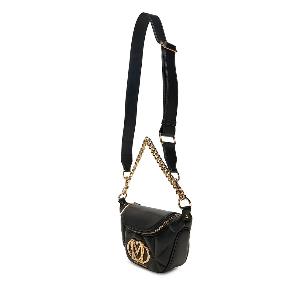 Borsa Donna a Spalla e Tracolla LOVE MOSCHINO linea Embossed Trapuntata Nera