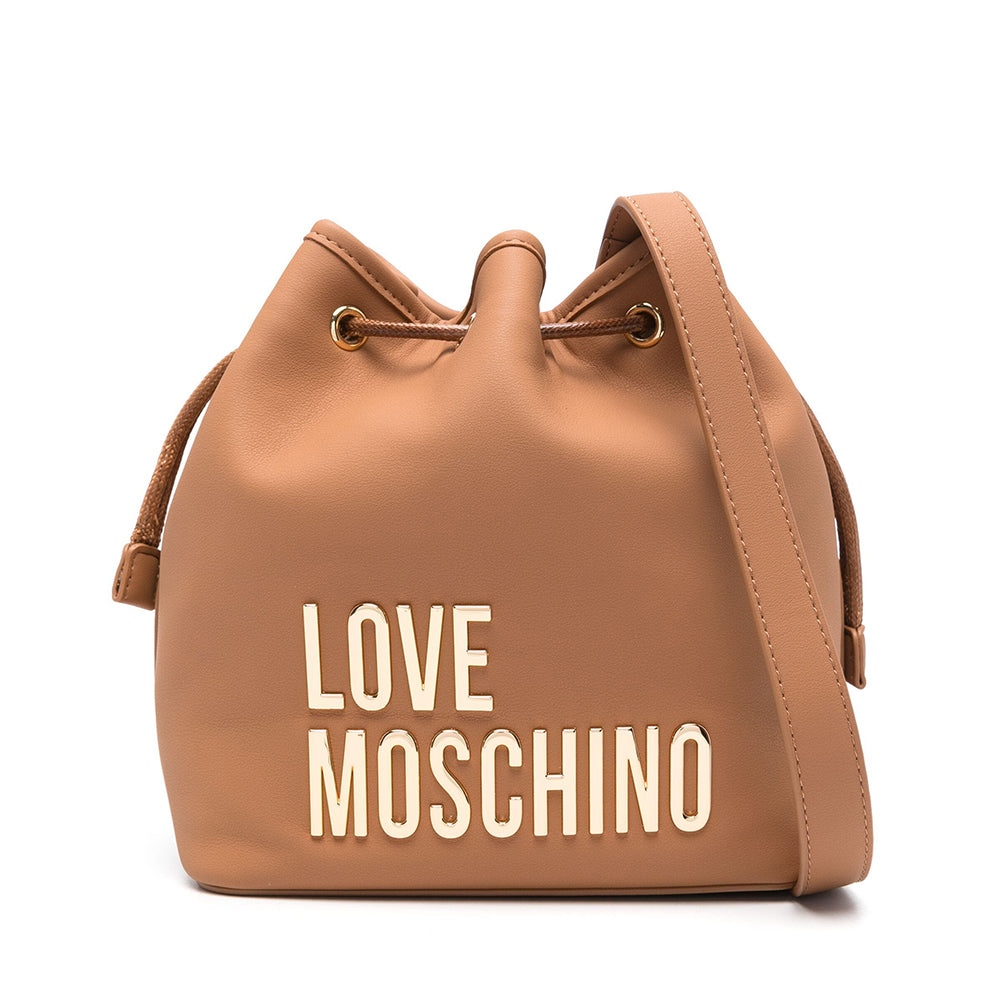 LOVE MOSCHINO Shoulder Bucket Bold Bag-Linie in Kamelfarbe