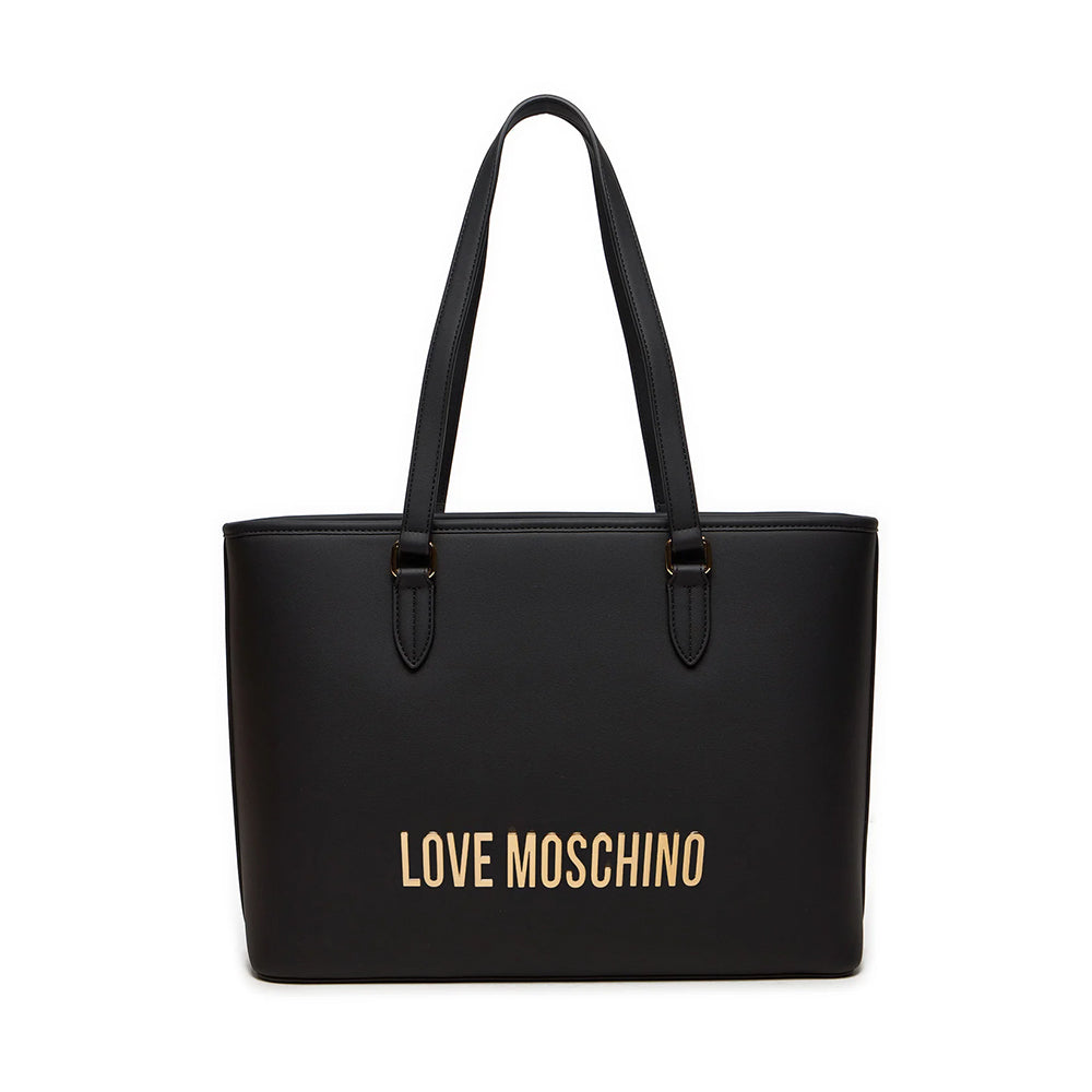 Damen-Einkaufstasche LOVE MOSCHINO Bold Bag-Linie in Schwarz