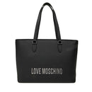 Borsa Donna Shopping LOVE MOSCHINO linea Bold Bag colore Nero e Nikel