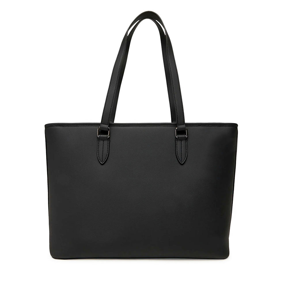Borsa Donna Shopping LOVE MOSCHINO linea Bold Bag colore Nero e Nikel