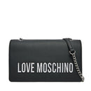 Damen Schultertasche und Crossbody Bag LOVE MOSCHINO Bold Bag Linie in Schwarz und Nikel