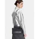Damen Schultertasche und Crossbody Bag LOVE MOSCHINO Bold Bag Linie in Schwarz und Nikel