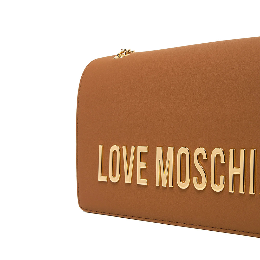 LOVE MOSCHINO Bold Bag Damen-Umhängetasche in Kamelfarbe
