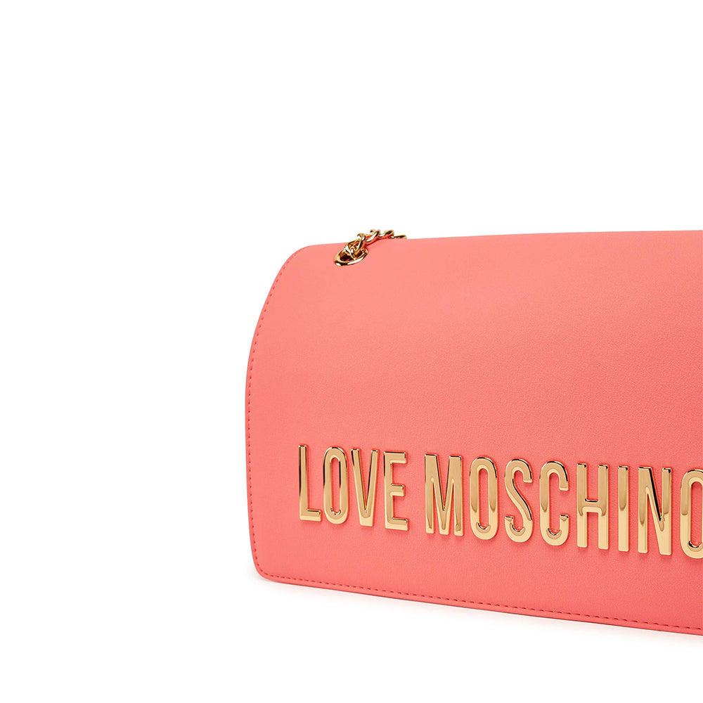 Damen-Schulter- und Umhängetasche LOVE MOSCHINO Modell Bold Bag in Koralle