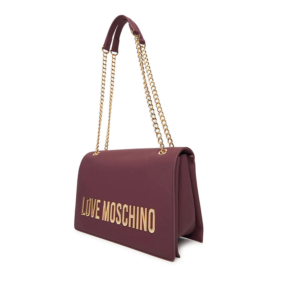 Borsa Donna a Spalla e a Tracolla LOVE MOSCHINO linea Bold Bag color Vino