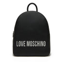 LOVE MOSCHINO Damen Rucksack, Bold Bag Line, Schwarz und Nikel