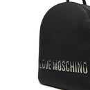 LOVE MOSCHINO Damen Rucksack, Bold Bag Line, Schwarz und Nikel