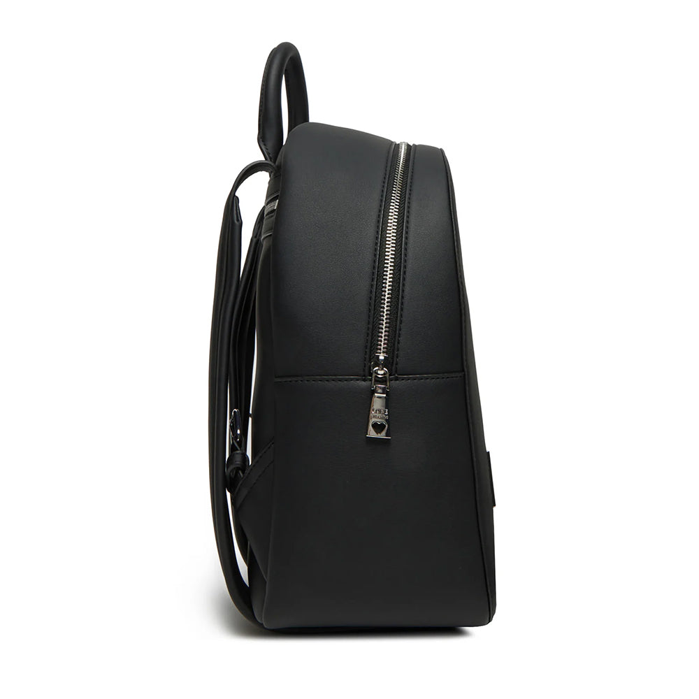 LOVE MOSCHINO Damen Rucksack, Bold Bag Line, Schwarz und Nikel