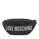 Marsupio Donna LOVE MOSCHINO linea Bold Bag Nero e Nikel