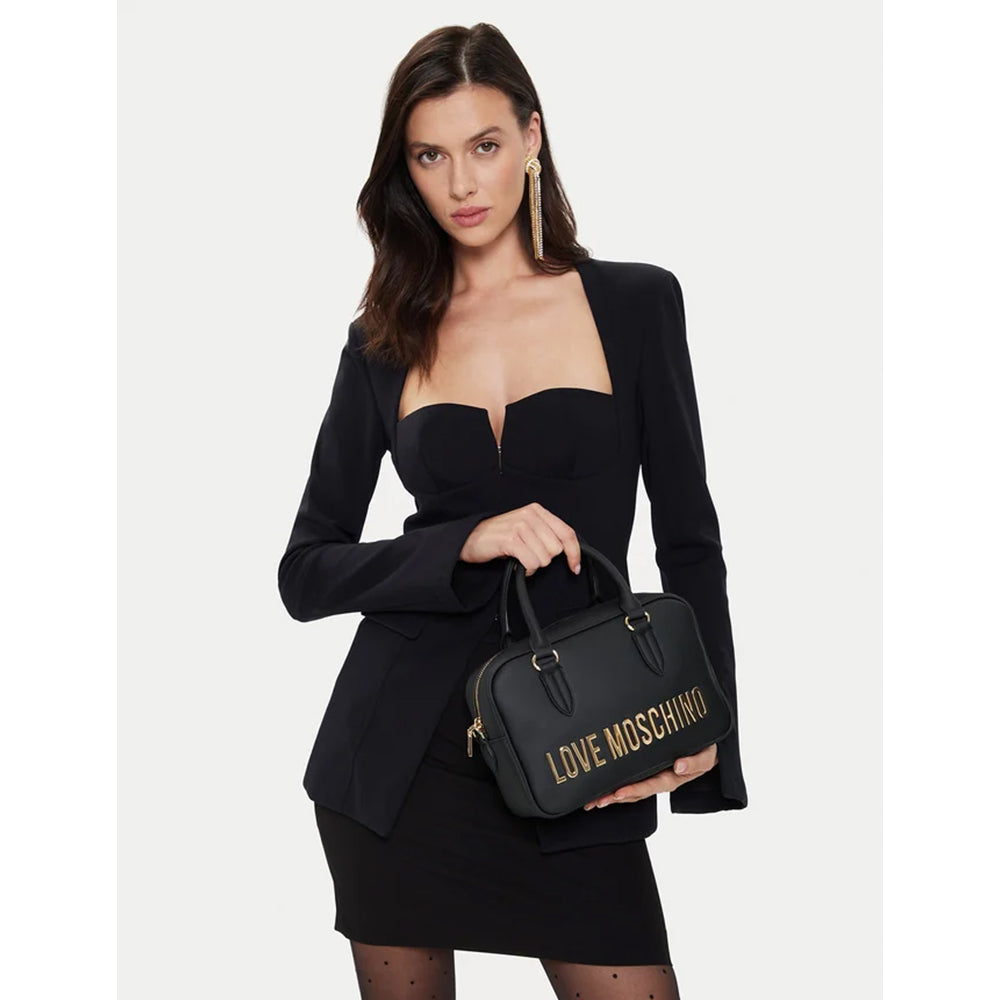 Damenhandtasche mit Schultergurt LOVE MOSCHINO Bold Bag-Linie in Schwarz
