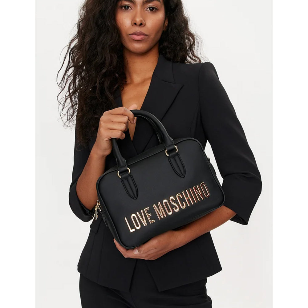 Damenhandtasche mit Schultergurt LOVE MOSCHINO Bold Bag-Linie in Schwarz