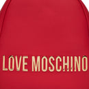 Kleiner Damenrucksack LOVE MOSCHINO Maxi-Schriftzug Rote Linie