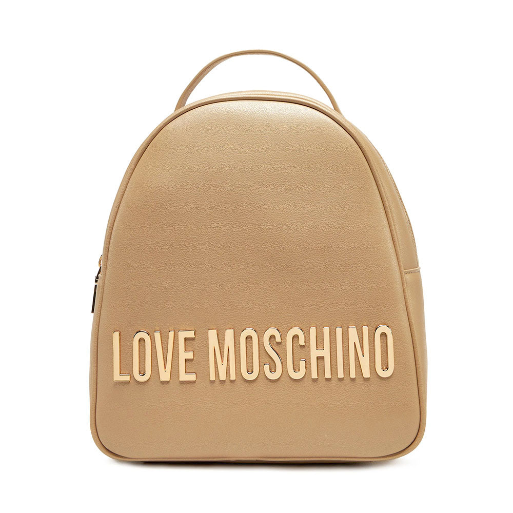 Zaino Donna Small LOVE MOSCHINO linea Maxi Lettering Metallic Gold