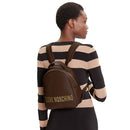Zaino Donna Small LOVE MOSCHINO linea Maxi Lettering Marrone