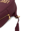 Zaino Donna Small LOVE MOSCHINO linea Maxi Lettering color Vino