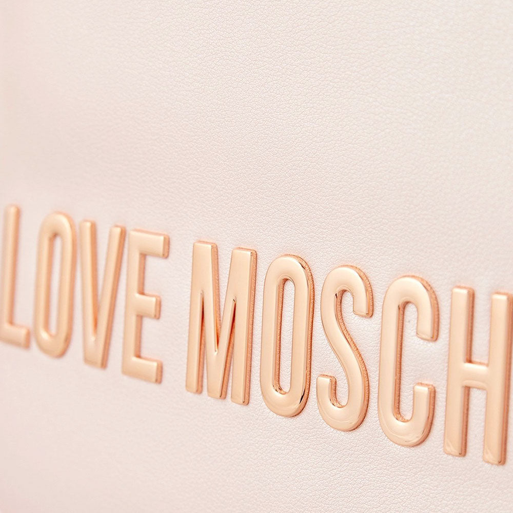 Zaino Donna Small LOVE MOSCHINO linea Maxi Lettering Metallic Powder