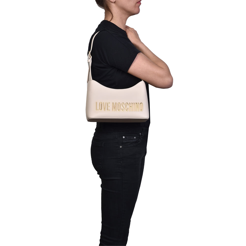 LOVE MOSCHINO Schulter-Hobo-Tasche Ivory Bold Bag-Linie