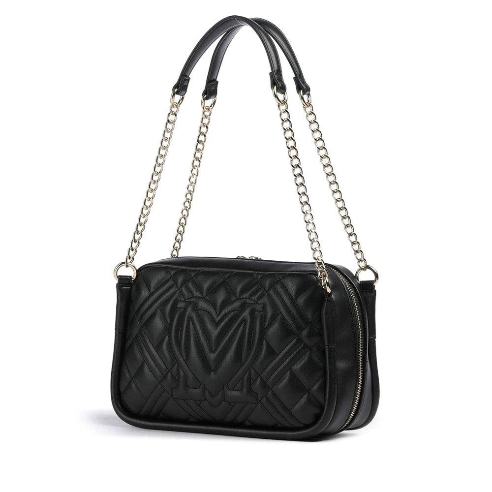 LOVE MOSCHINO Quilted Linie 
Umhängetasche in Schwarz
