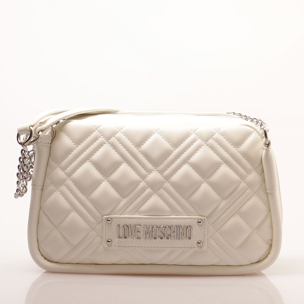 Borsa a Spalla LOVE MOSCHINO linea Quilted Trapuntata Bianca